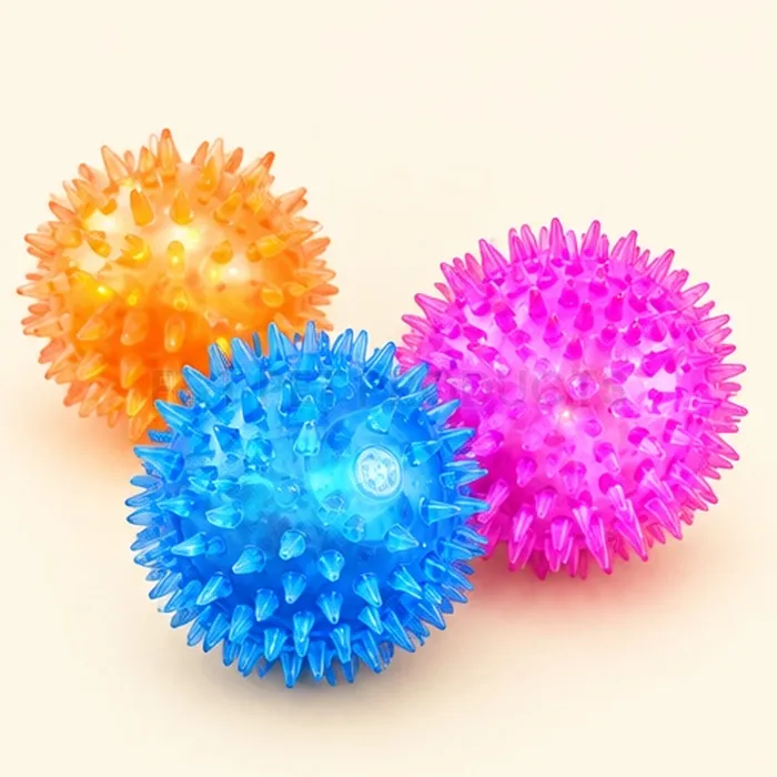 Flashing Spiky Ball, TPR (7.5 cm) — photo 2
