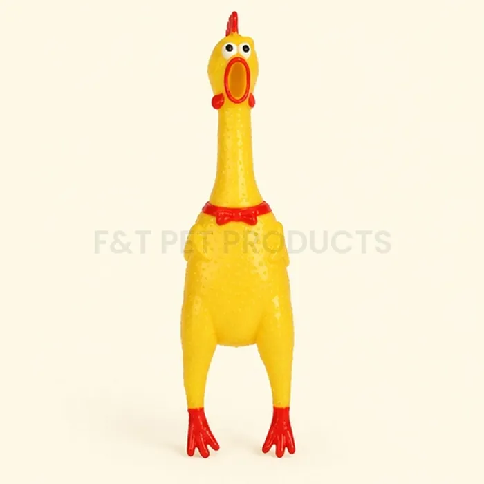 Screaming Chicken Squeaky Toy (Small, 16 cm) — photo 4