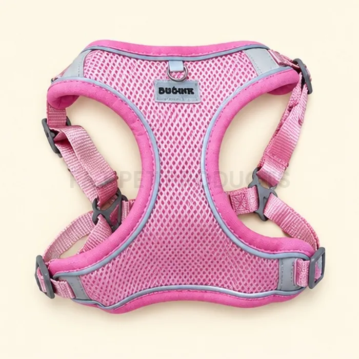 Pink Mesh Pet Harness with Leash — photo 4