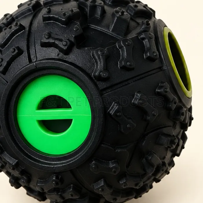Squeaky Treat-Dispensing Ball (7.5 cm) — photo 3