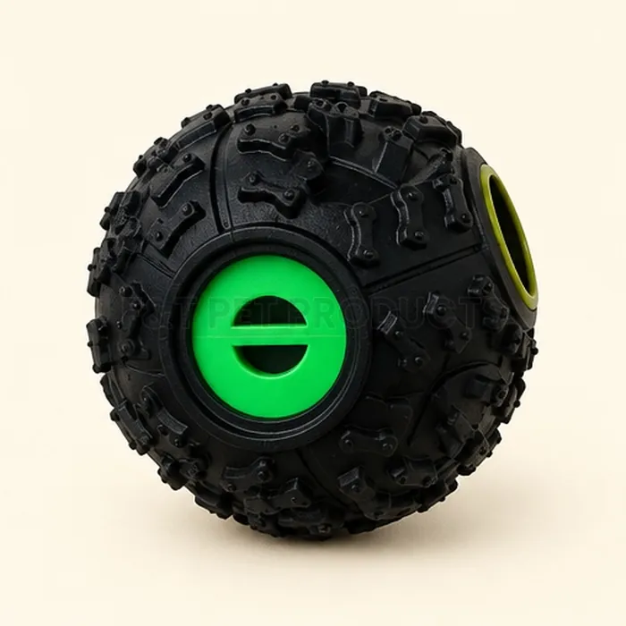 Squeaky Treat-Dispensing Ball (7.5 cm) — photo 4