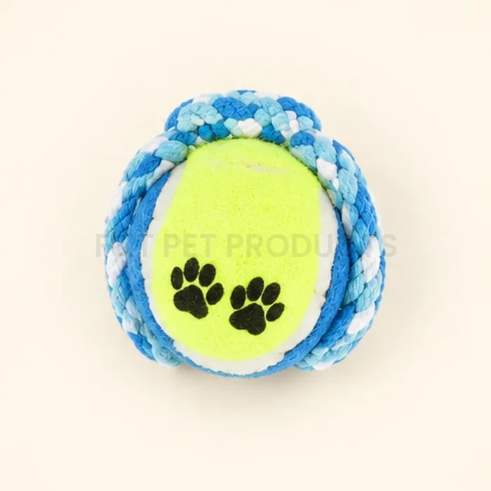 Figure-8 Double-Ball Cotton Rope Toy (30 cm) — photo 4